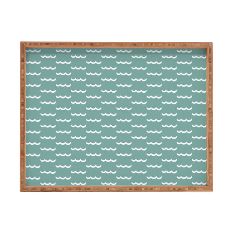 CoastL Studio Waves Press On Rectangular Tray