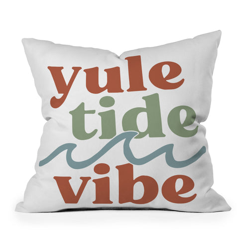 CoastL Studio YuleTide Vibe Outdoor Throw Pillow