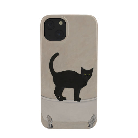 Coco de Paris Black Cat on bathtub Phone Case