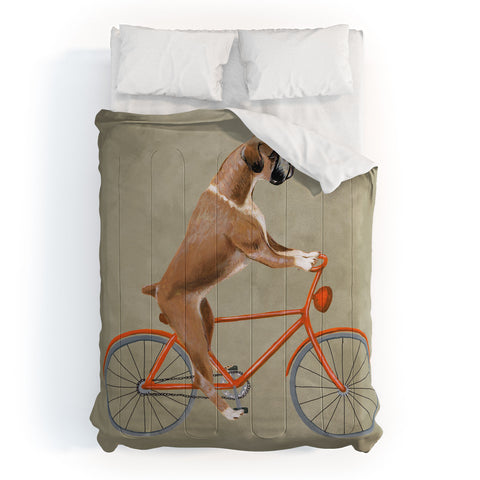 Coco de Paris Boxer on bicycle Comforter