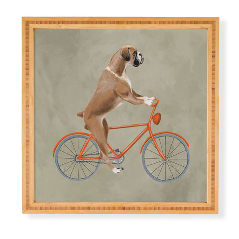Coco de Paris Boxer on bicycle Framed Wall Art