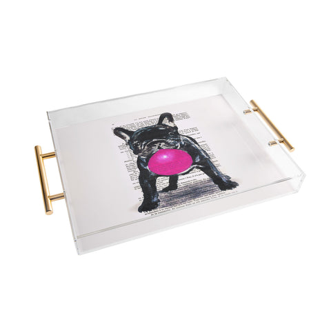 Coco de Paris Bulldog With Bubblegum 01 Acrylic Tray