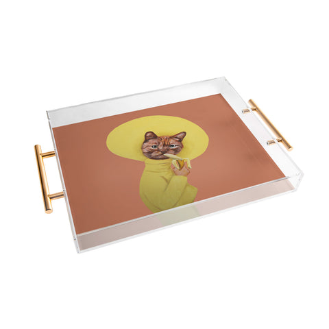 Coco de Paris Cat eating banana Acrylic Tray