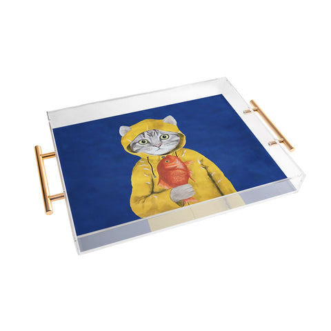 Coco de Paris Cat with fish Acrylic Tray