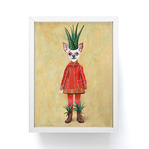 Coco de Paris Chihuahua Cactus Framed Mini Art Print