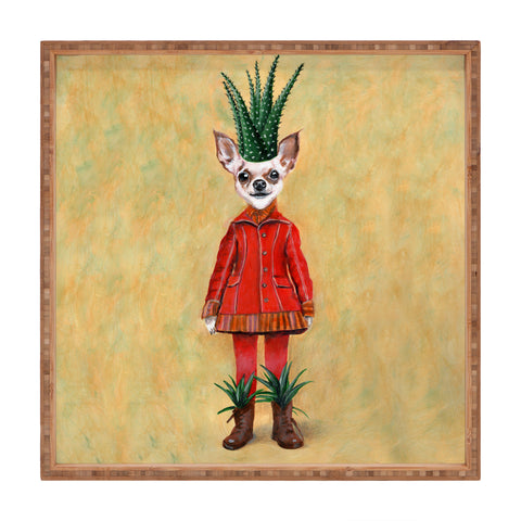 Coco de Paris Chihuahua Cactus Square Tray