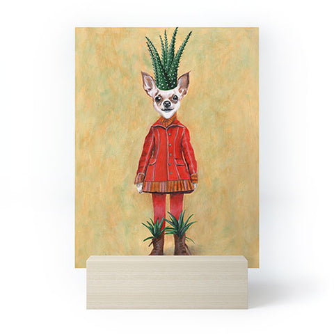 Coco de Paris Chihuahua Cactus Mini Art Print
