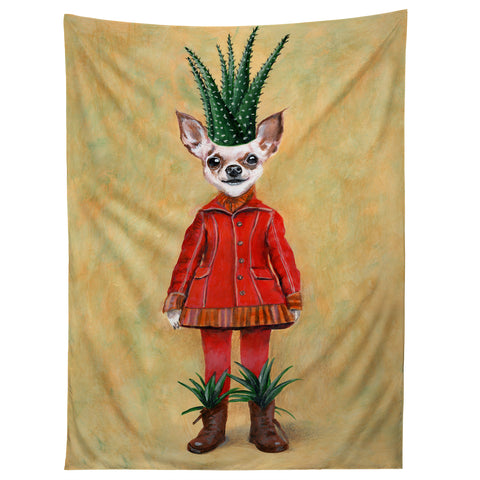 Coco de Paris Chihuahua Cactus Tapestry