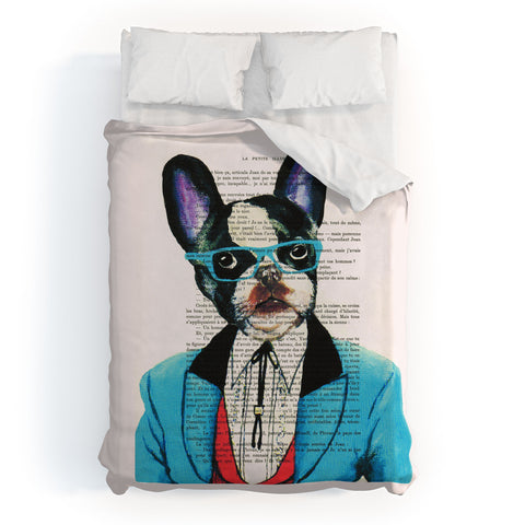 Coco de Paris Clever Bulldog Duvet Cover