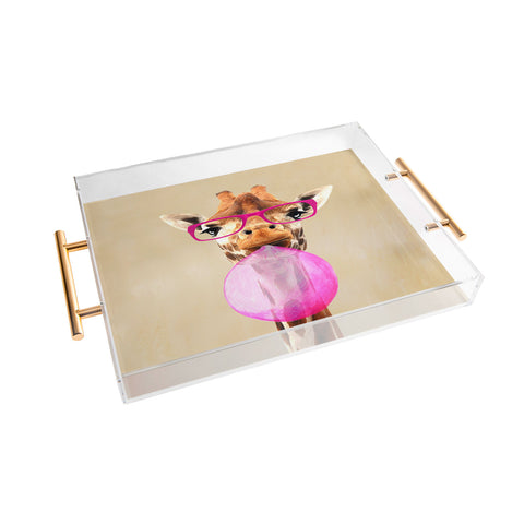 Coco de Paris Clever giraffe with bubblegum Acrylic Tray