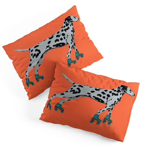 Coco de Paris Dalmatian rollerskater Pillow Shams