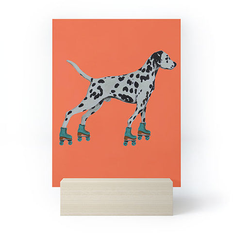 Coco de Paris Dalmatian rollerskater Mini Art Print