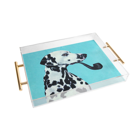 Coco de Paris Dalmatian with pipe Acrylic Tray