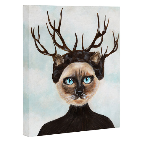 Coco de Paris Deer Cat Art Canvas