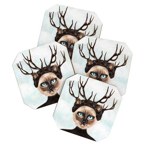Coco de Paris Deer Cat Coaster Set