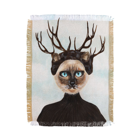 Coco de Paris Deer Cat Throw Blanket