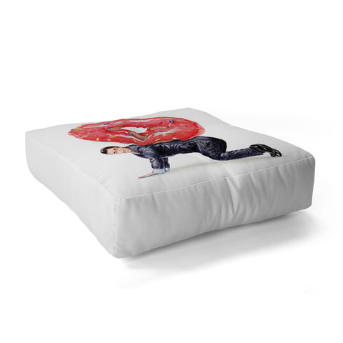 Coco de Paris Donut Man Floor Pillow Square