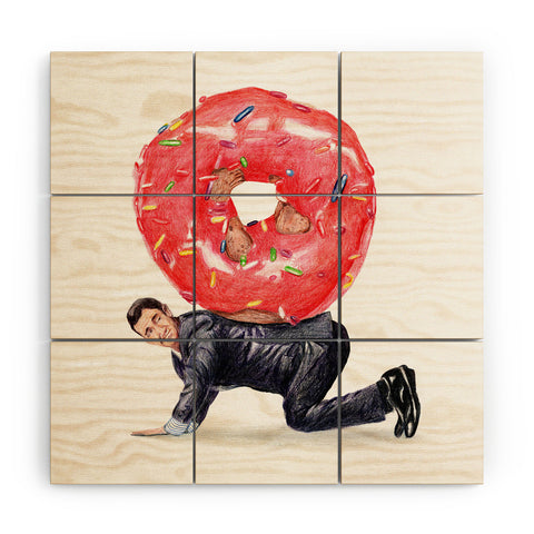 Coco de Paris Donut Man Wood Wall Mural