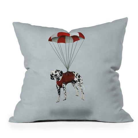 Coco de Paris Flying Dalmatian Outdoor Throw Pillow