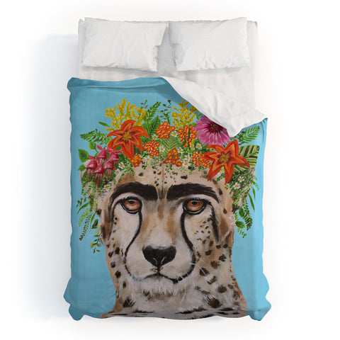 Coco de Paris Frida Kahlo Cheetah Duvet Cover