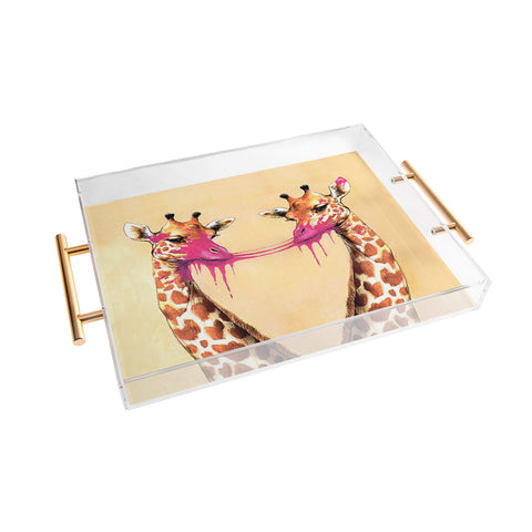 Coco de Paris Giraffes with bubblegum 2 Acrylic Tray