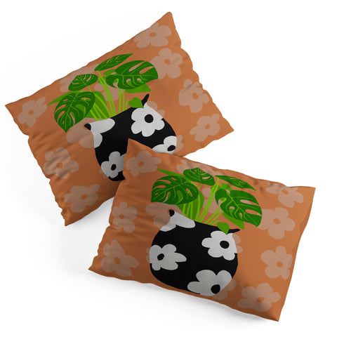 Coco de Paris Green plant retro style 1 Pillow Shams