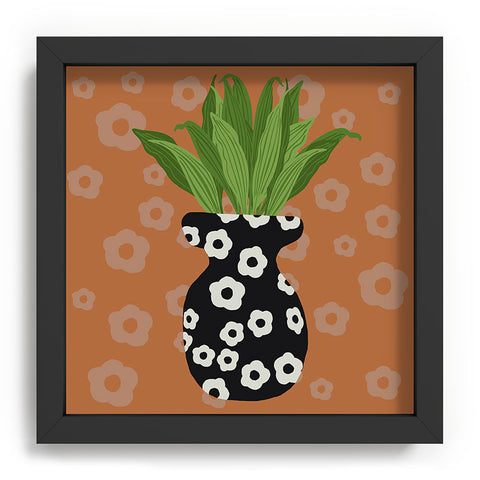 Coco de Paris Green plant retro style 5 Recessed Framing Square