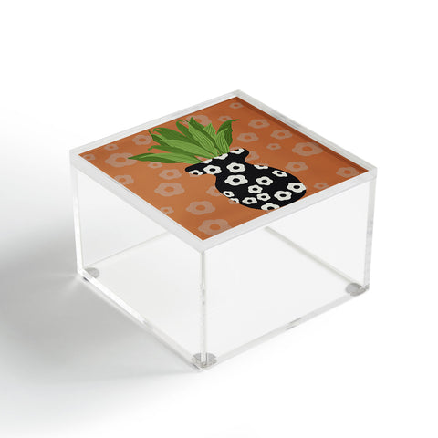 Coco de Paris Green plant retro style 5 Acrylic Box