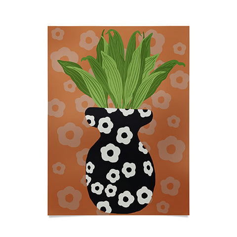 Coco de Paris Green plant retro style 5 Poster