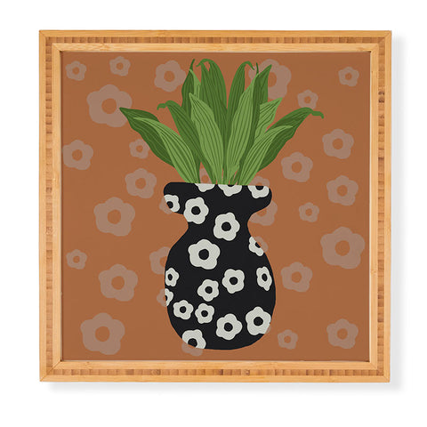 Coco de Paris Green plant retro style 5 Framed Wall Art