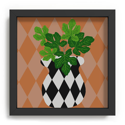 Coco de Paris Green plant retro style 6 Recessed Framing Square