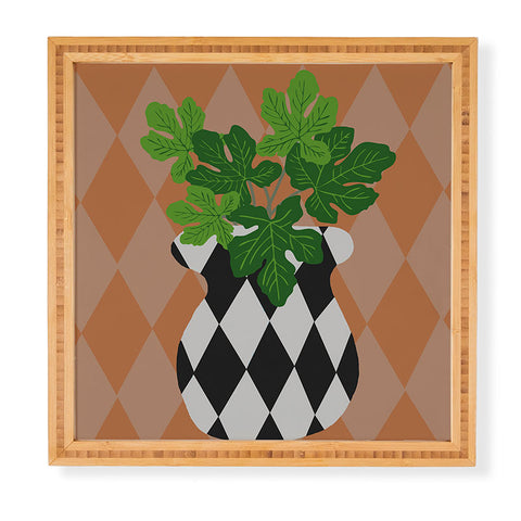Coco de Paris Green plant retro style 6 Framed Wall Art