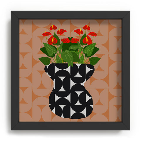 Coco de Paris Green plant retro style 7 Recessed Framing Square