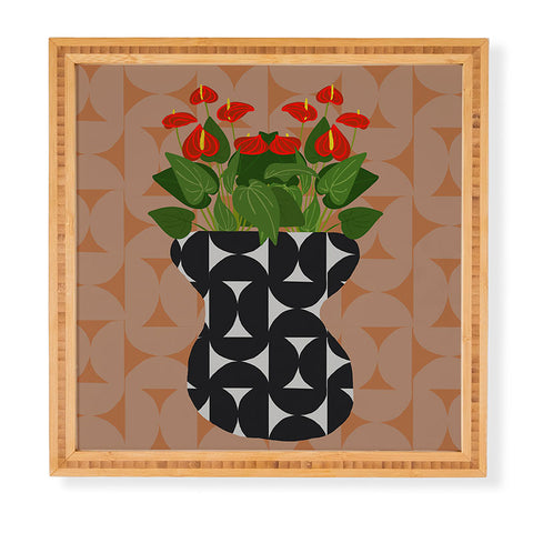 Coco de Paris Green plant retro style 7 Framed Wall Art