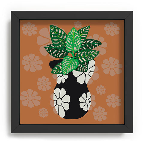 Coco de Paris Green plant retro style 8 Recessed Framing Square