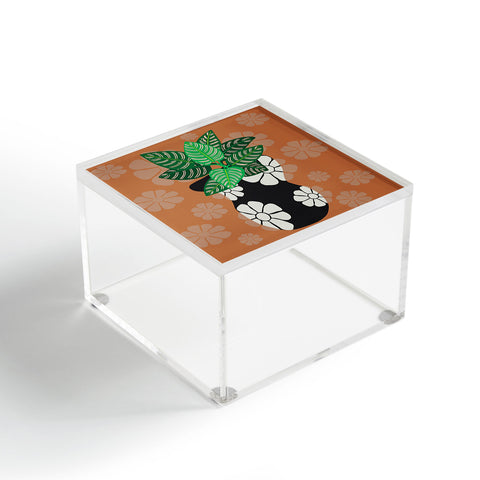 Coco de Paris Green plant retro style 8 Acrylic Box