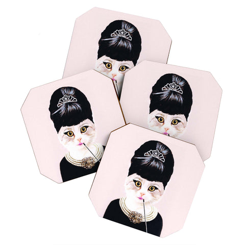 Coco de Paris Hepburn Cat Coaster Set
