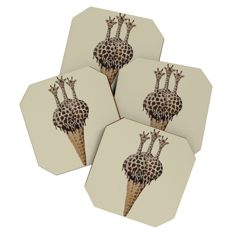 Coco de Paris Icecream giraffes Coaster Set