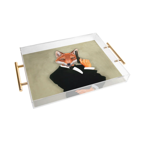 Coco de Paris James Bond Fox Acrylic Tray