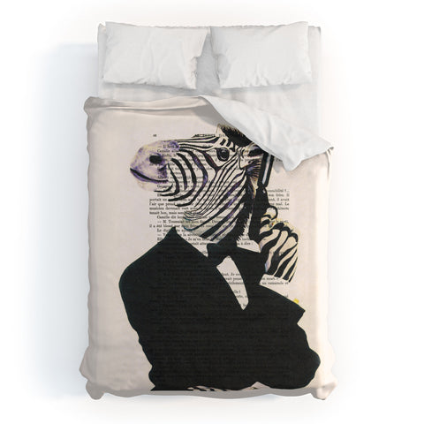 Coco de Paris James Bond Zebra Duvet Cover