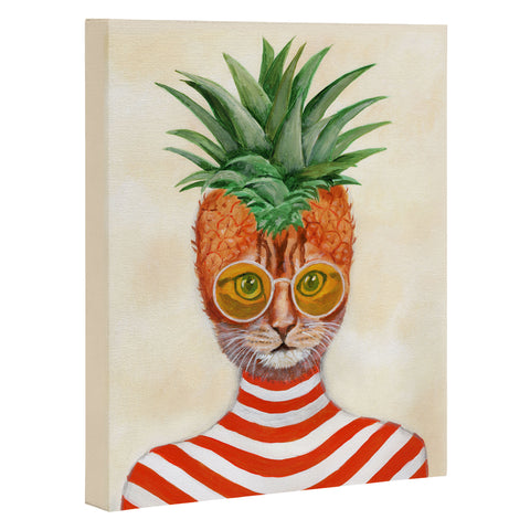 Coco de Paris Pineapple Cat Art Canvas