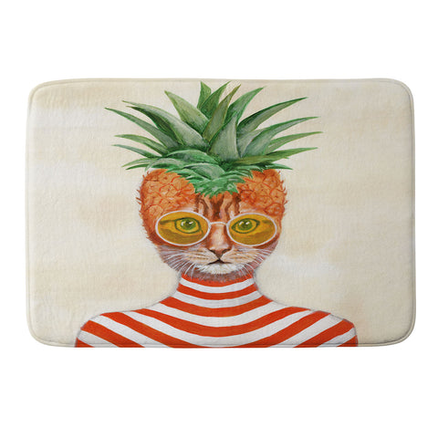Coco de Paris Pineapple Cat Memory Foam Bath Mat
