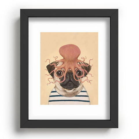 Coco de Paris Pug with octopus Recessed Framing Rectangle