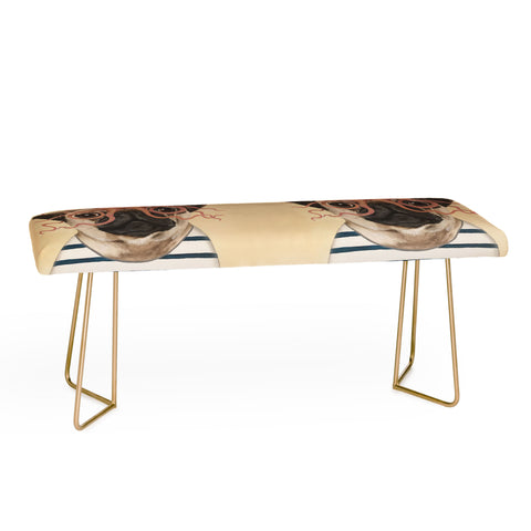 Coco de Paris Pug with octopus Bench