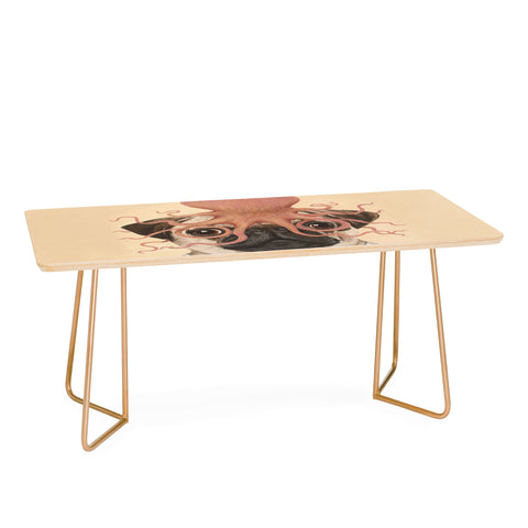 Coco de Paris Pug with octopus Coffee Table