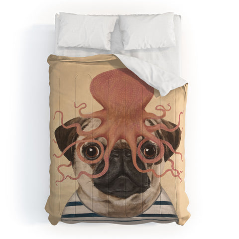 Coco de Paris Pug with octopus Comforter