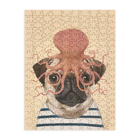 Coco de Paris Pug with octopus Puzzle