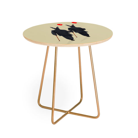 Coco de Paris Rabbits walking with balloons Round Side Table