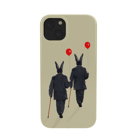 Coco de Paris Rabbits walking with balloons Phone Case