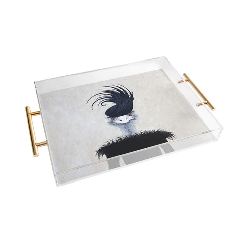 Coco de Paris Retro Ostrich Acrylic Tray
